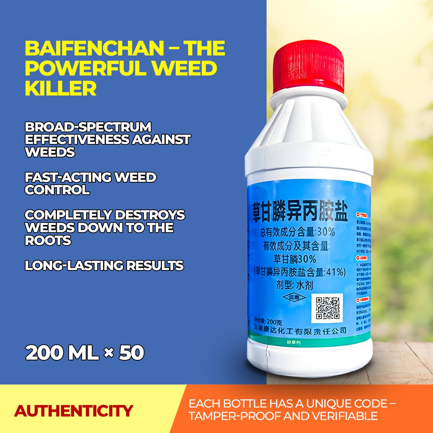 41% Glyphosate Concentrate – Powerful Grass & Vegetation Control for Land Management