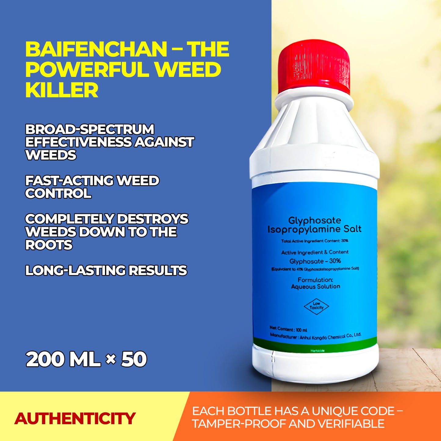 41% Glyphosate Herbicide – Vegetation Control